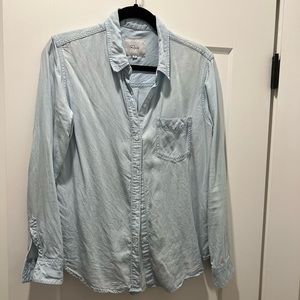 Rails denim button down shirt